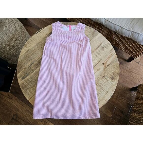 Vineyard Vines Pink Striped Seersucker Youth Girls Size 10 Sleeveless - Picture 5 of 8